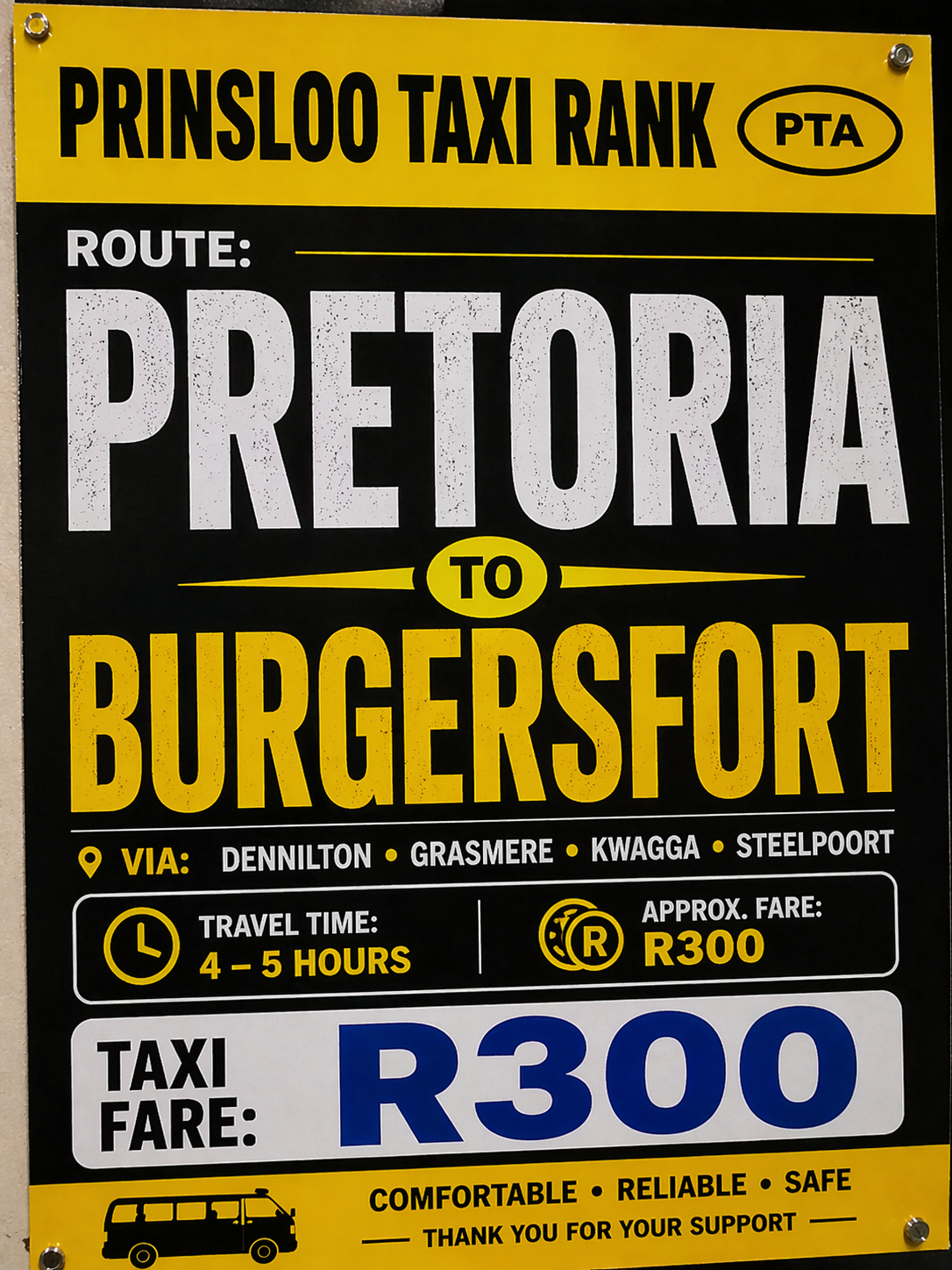 Pretoria to Burgersfort